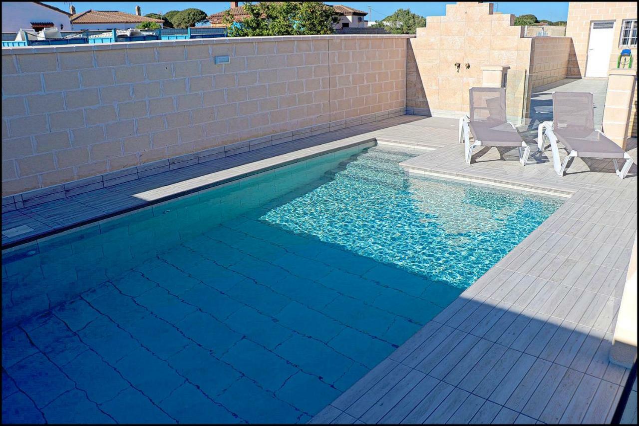 Chalet Penuelas Con Piscina Conil De La Frontera Exteriör bild