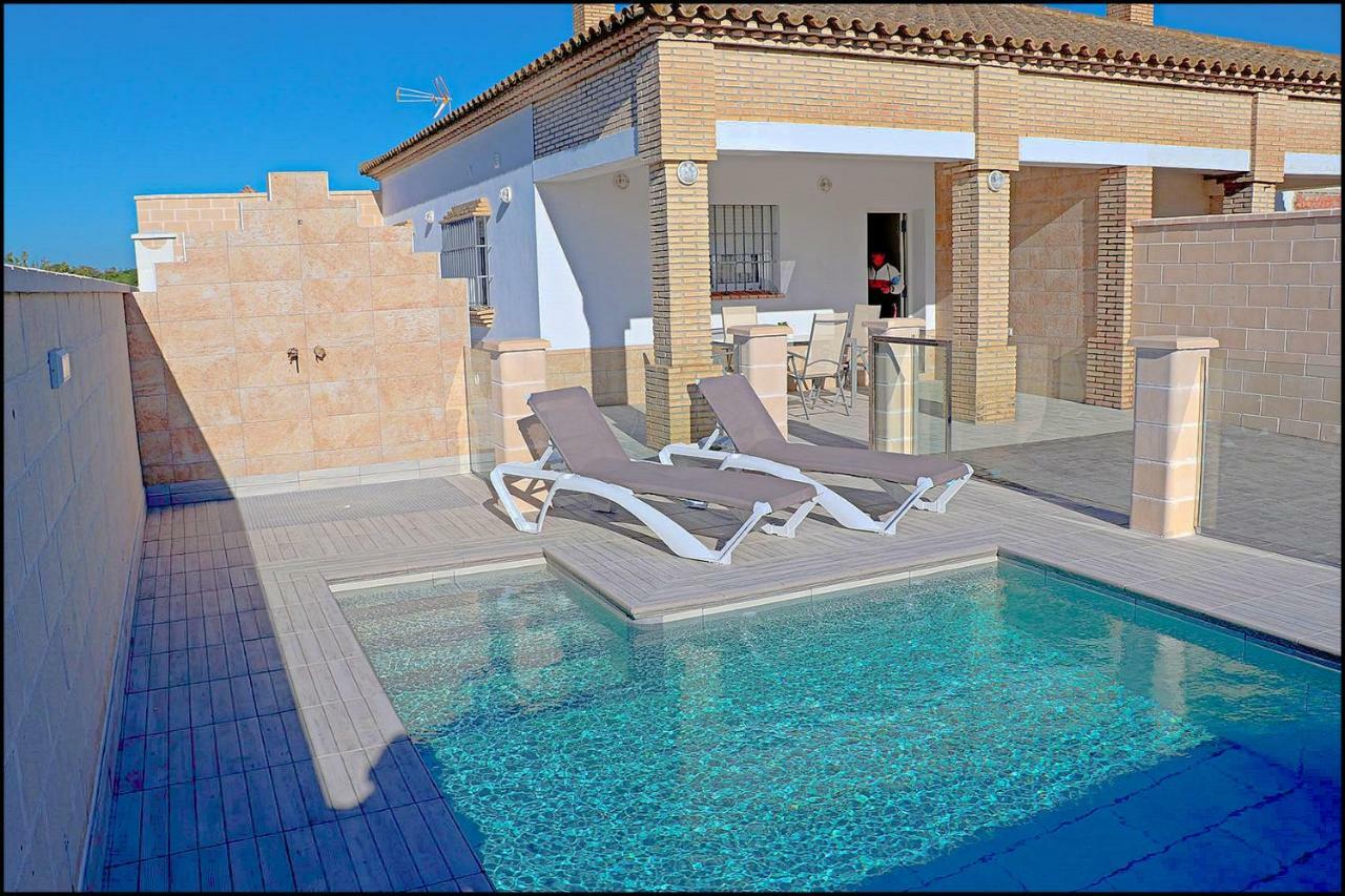 Chalet Penuelas Con Piscina Conil De La Frontera Exteriör bild